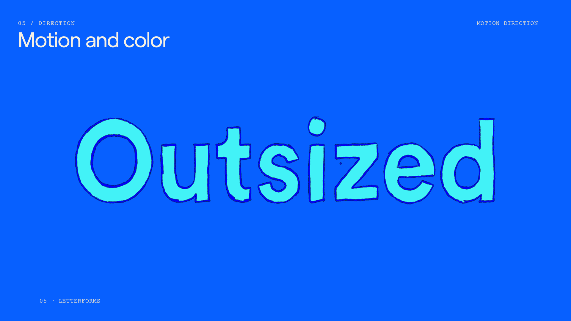 Slide 12. Example words motion and color