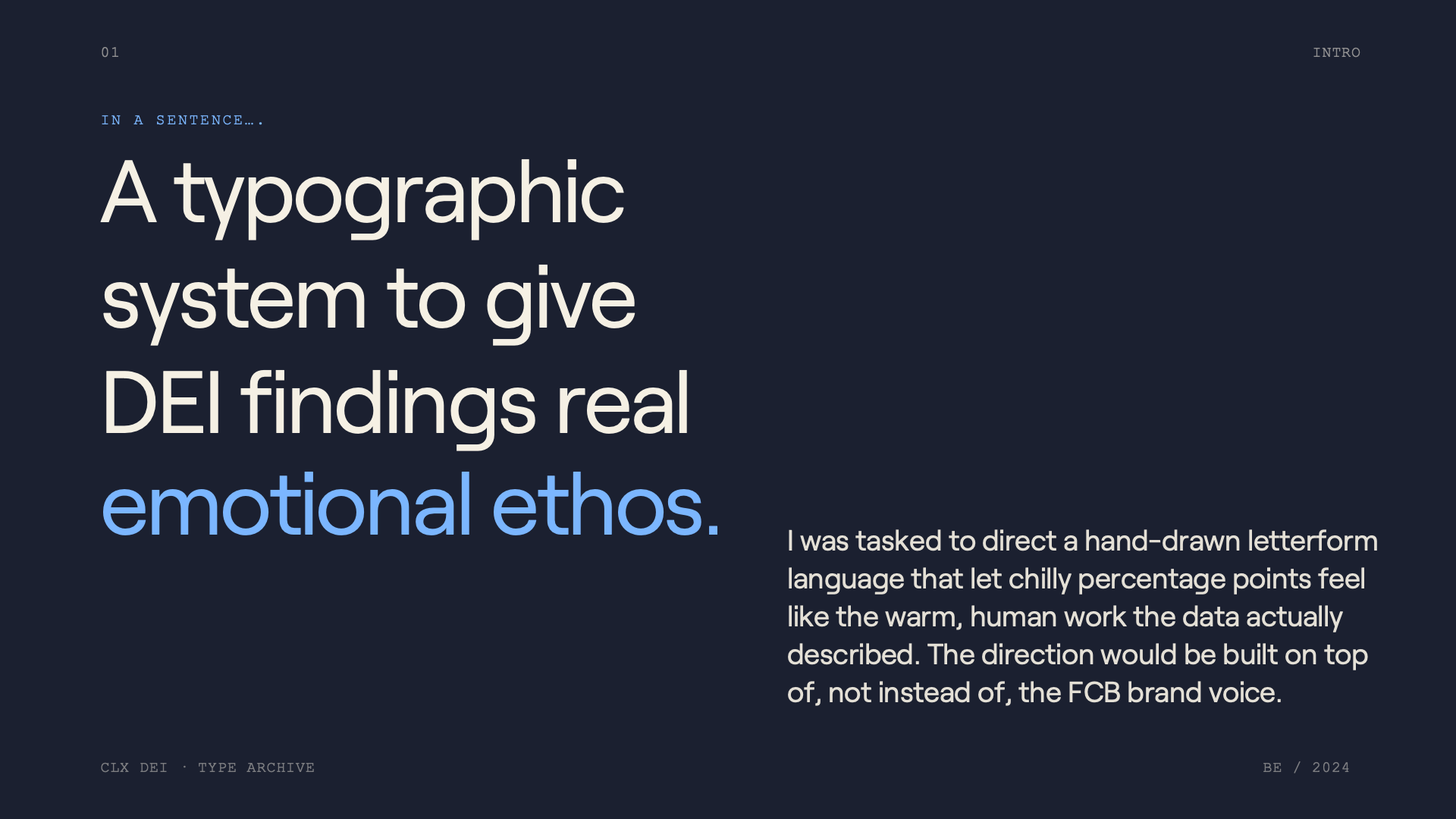 Slide 2, the problem in a sentence.