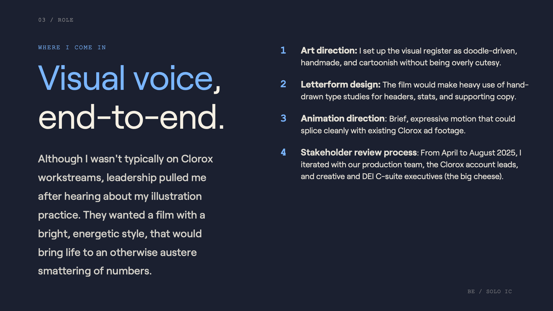 Slide 6. About my role
